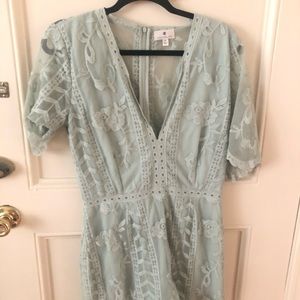 Socialite Mint Lace Romper